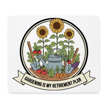 Gardening My Retirement Plan - Mouse Pad (horizontal) - white - Front