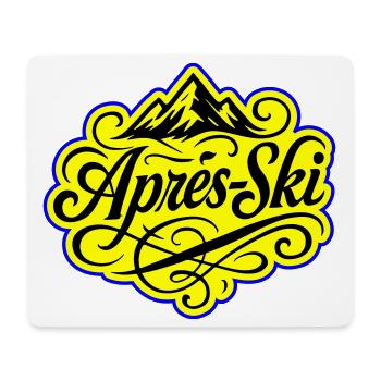 Après-ski Mountains Alps - Mouse Pad (horizontal) - white - Front