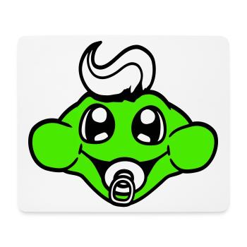 Frog Toad Baby Pacifier Mom Dad Child Family - Mouse Pad (horizontal) - white - Front