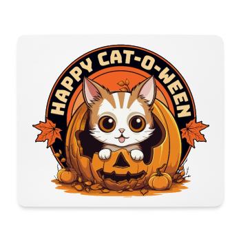 Halloween Cat Pumpkin Costume Sweet Cute Funny - Mouse Pad (horizontal) - white - Front