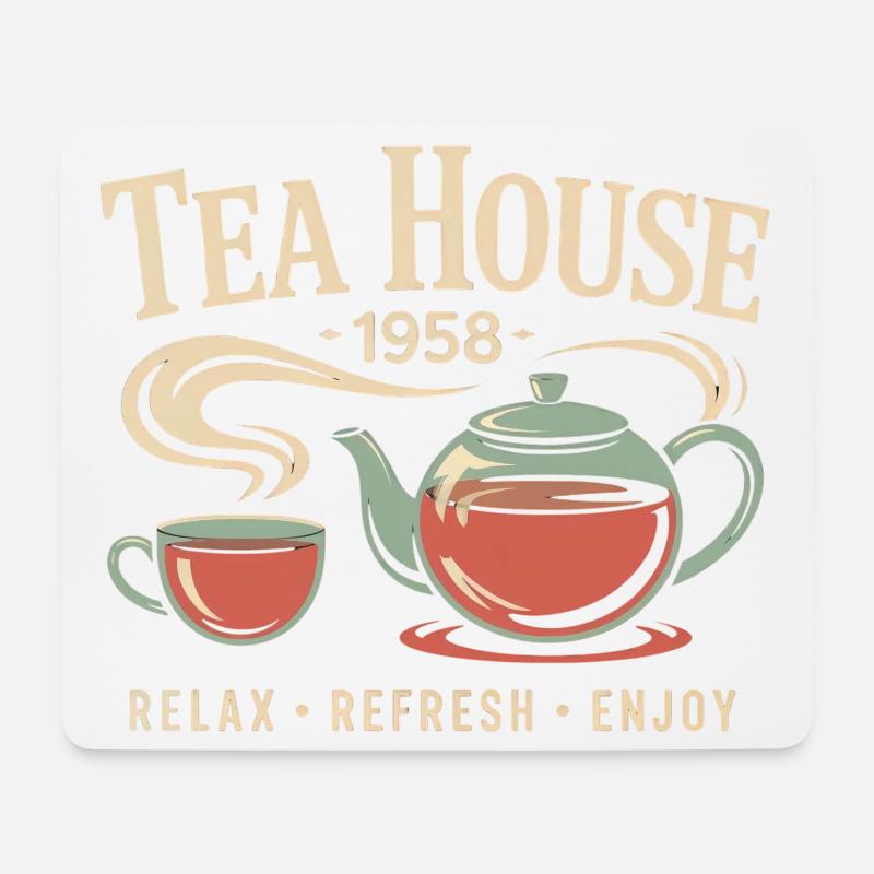 Tea House 1958 - Mousepad (Querformat) - Weiß
