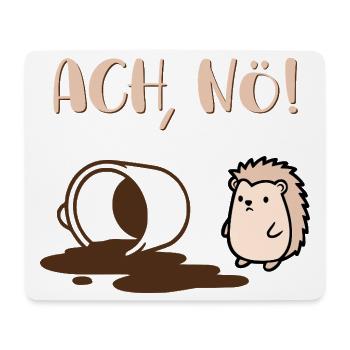 Coffee Mood Day Hedgehog - Mouse Pad (horizontal) - white - Front