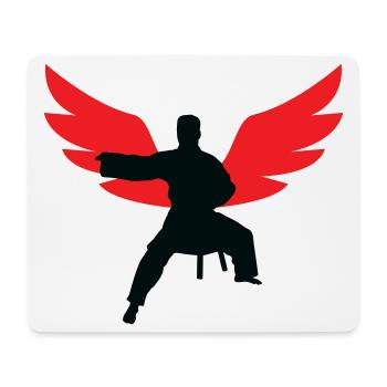 Aikido – Kampfsport – Aikido - Mousepad (Querformat) - Weiß - Vorne