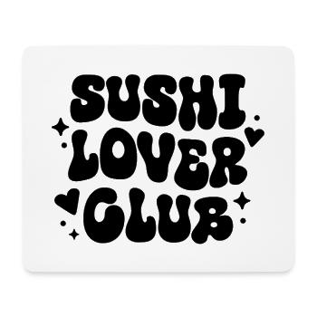 Club des amateurs de sushi cuisine japonaise drôle - Tapis de souris (format paysage) - blanc - Devant