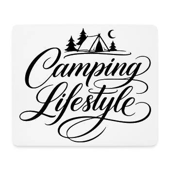 Camping Life Saying Tent - Mouse Pad (horizontal) - white - Front