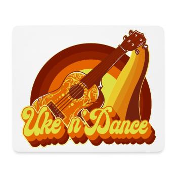 Hawaiian Ukulele Uke Retro 70s - Mouse Pad (horizontal) - white - Front