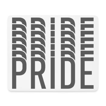 Pride-Monogramm in Grautönen - Mousepad (Querformat) - Weiß - Vorne