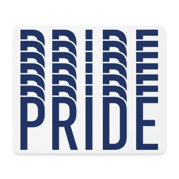 Blue Pride Geometrisches Muster - Mousepad (Querformat) - Weiß - Vorne