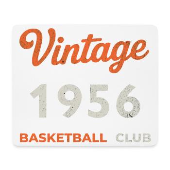 Vintage 1956 – Basketball Club Retro Birth Year - Mouse Pad (horizontal) - white - Front