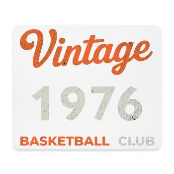 Vintage 1976 – Basketball Club Retro Birth Year - Mouse Pad (horizontal) - white - Front