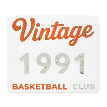 Millésime 1991 – Année de naissance rétro du Basketball Club - Tapis de souris (format paysage) - blanc - Devant