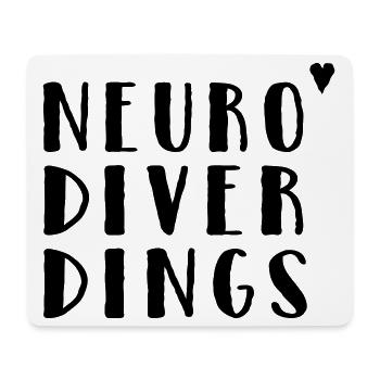 Neurodiverdings - Mouse Pad (horizontal) - white - Front
