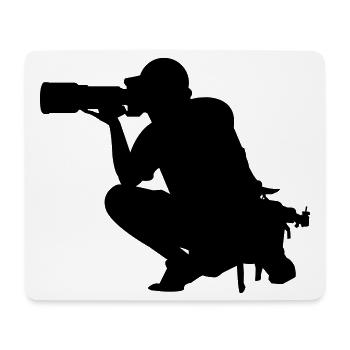 Photographe photographe - Tapis de souris (format paysage) - blanc - Devant