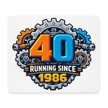 40 Jahre Laufen Seit 1986 - Mousepad (Querformat) - Weiß - Vorne