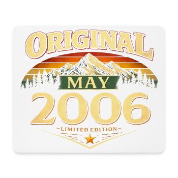 Cadeau du 20e anniversaire Original mai 2006 - Tapis de souris (format paysage) - blanc - Devant
