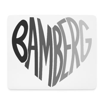 Faute de frappe de Bamberg Heart - Tapis de souris (format paysage) - blanc - Devant