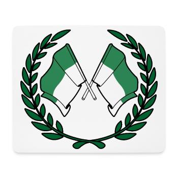 Vlieland Laurel Flags – Island Pride - Mousepad (Querformat) - Weiß - Vorne