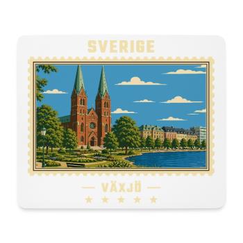 Schweden Växjö Vintage Reisemarke - Mousepad (Querformat) - Weiß - Vorne