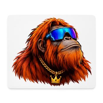 orang-utan-cyber-chain - Mousepad (Querformat) - Weiß - Vorne