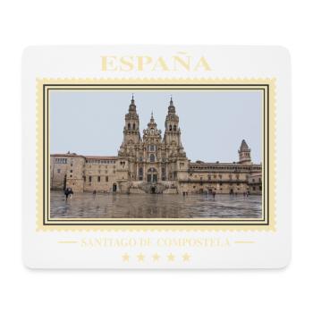 Spanien Santiago de Compostela Vintage Reisemarke - Mousepad (Querformat) - Weiß - Vorne