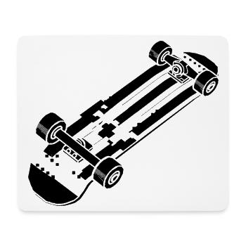 Cartoon Skateboarding - Mousepad (Querformat) - Weiß - Vorne