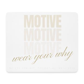 Motivate-Stack - Mousepad (Querformat) - Weiß - Vorne