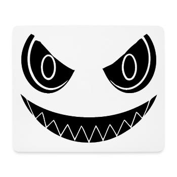 Böses Lächeln Halloween - Mousepad (Querformat) - Weiß - Vorne