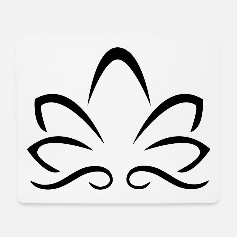 Yoga - Mousepad (Querformat) - Weiß
