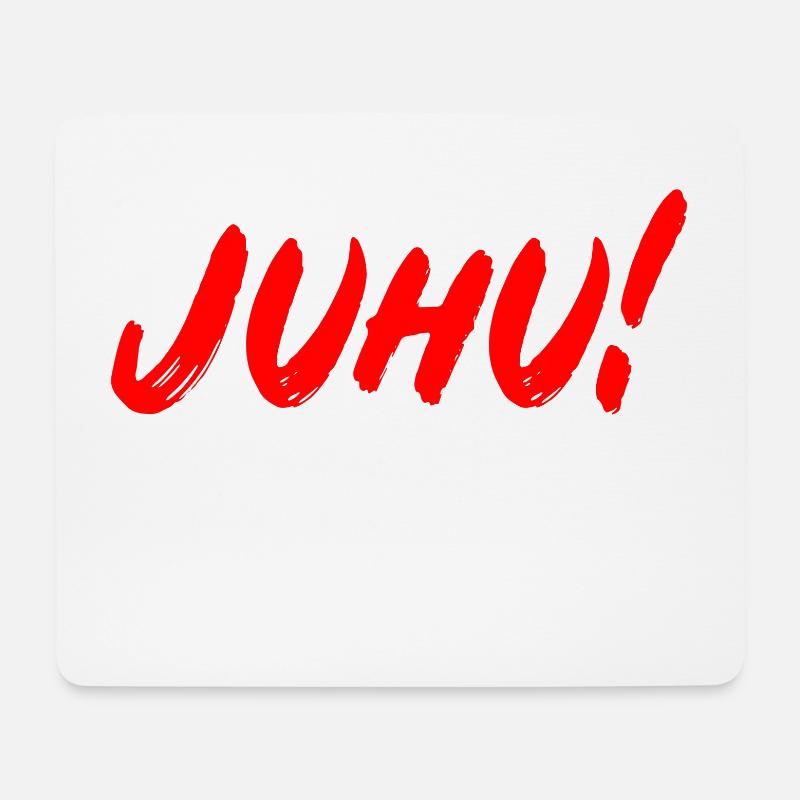 Juhu! - Mousepad (Querformat) - Weiß