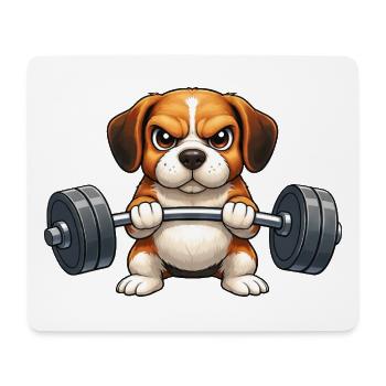 Great Dane Dumbbell Hero - Mouse Pad (horizontal) - white - Front