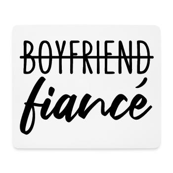 Boyfriend Fiancé Fiancé Engagement - Tapis de souris (format paysage) - blanc - Devant