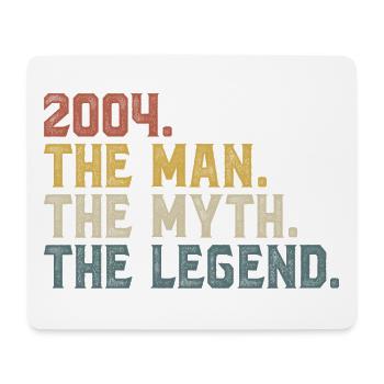 2004 Mann Mythos Legende - Mousepad (Querformat) - Weiß - Vorne