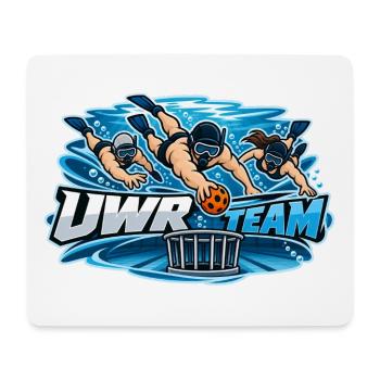 UWR Team Wasserrugby Logo - Mousepad (Querformat) - Weiß - Vorne