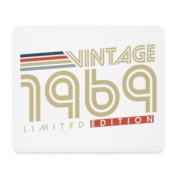 Vintage 1969 Vintage rétro cadeau d’anniversaire - Tapis de souris (format paysage) - blanc - Devant