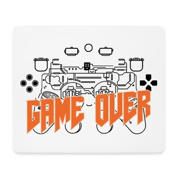 Game Over Retro Orange Bold - Mouse Pad (horizontal) - white - Front
