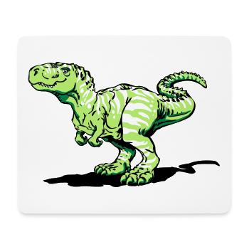 Tyrannosaurus rex (3 colors) - Mouse Pad (horizontal) - white - Front