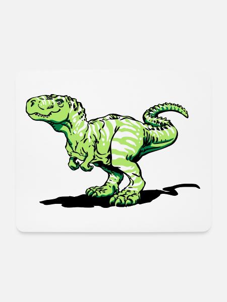 Tyrannosaurus rex (3 Farben) - Mousepad (Querformat) - Weiß