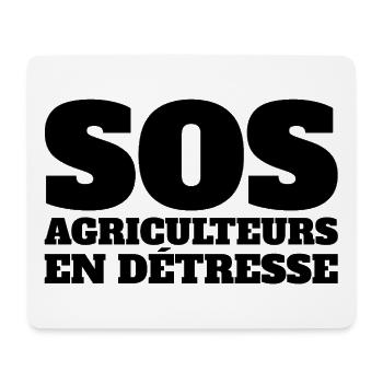 farmer, peasants, cattle breeder - Mouse Pad (horizontal) - white - Front