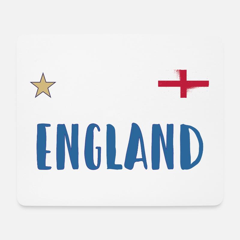 England Fußball Trikot Englische Flagge - Mousepad (Querformat) - Weiß