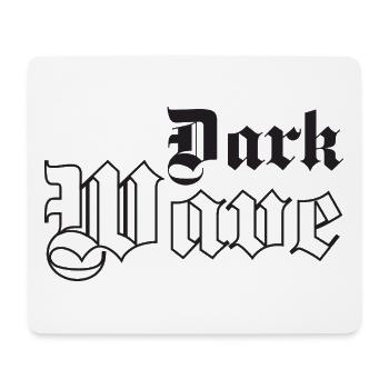 Dark Wave Musik Gothic Typografie - Mousepad (Querformat) - Weiß - Vorne