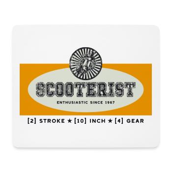 Scooterist Vintage Scooterfahrer Racing - Mousepad (Querformat) - Weiß - Vorne