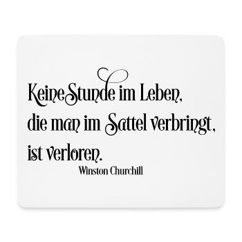 reiten - Mousepad (Querformat) - Weiß - Vorne