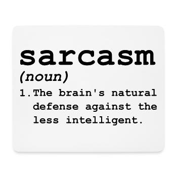 Sarcasm Definition - Mouse Pad (horizontal) - white - Front