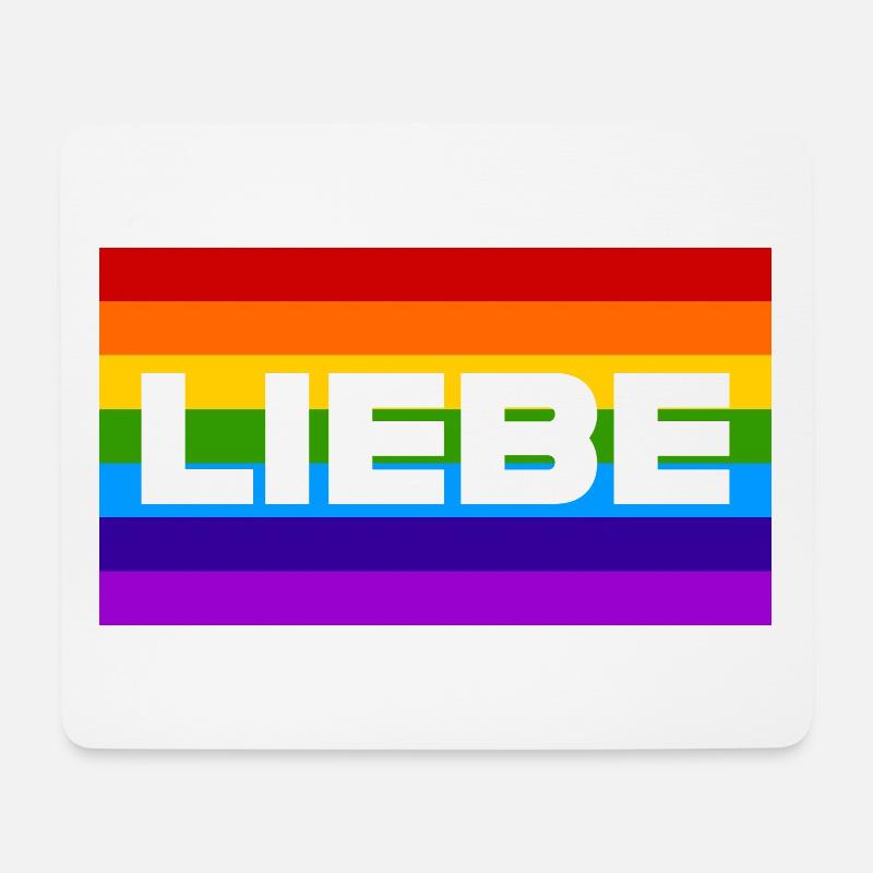 Liebe - Mousepad (Querformat) - Weiß