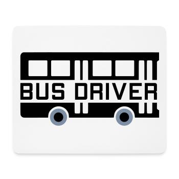 Bus driver (zwei Bushälften) - Mousepad (Querformat) - Weiß - Vorne