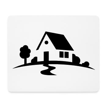 maison - Tapis de souris (format paysage) - blanc - Devant