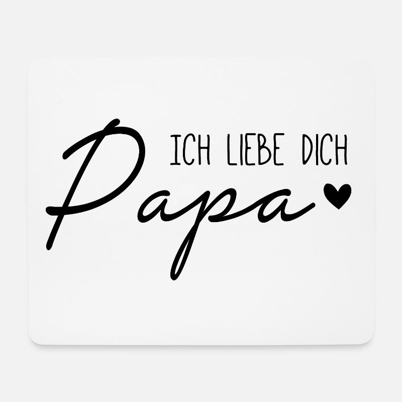 Ich liebe dich, Papa - Mousepad (Querformat) - Weiß