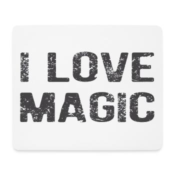 I Love Magic: Die Kunst der bewussten Kreation - Mousepad (Querformat) - Weiß - Vorne