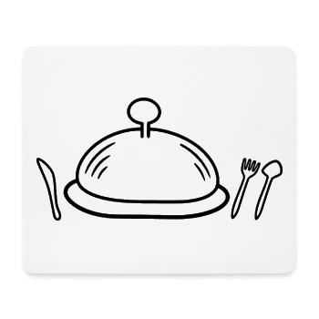 Ich esse, also bin ich - Mousepad (Querformat) - Weiß - Vorne