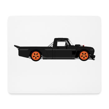 Drift Car F150 Hoonitruck Hot Rod KenBlock Pick Up - Mouse Pad (horizontal) - white - Front